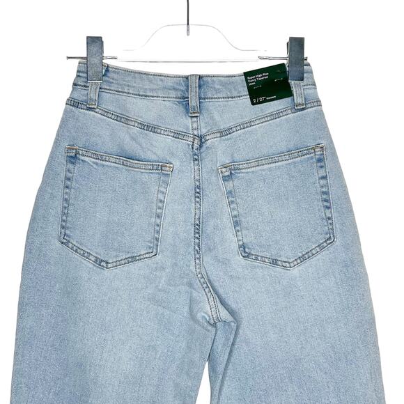 WILD FABLE Super High-Rise Curvy Tapered Denim Jean Distressed Womens Size 2 NWT - Picture 6 of 11